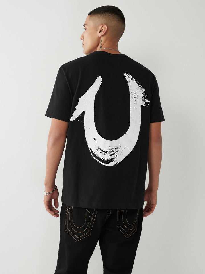 TRUE RELIGION PAINTED HORSESHOE RELAXED TEE