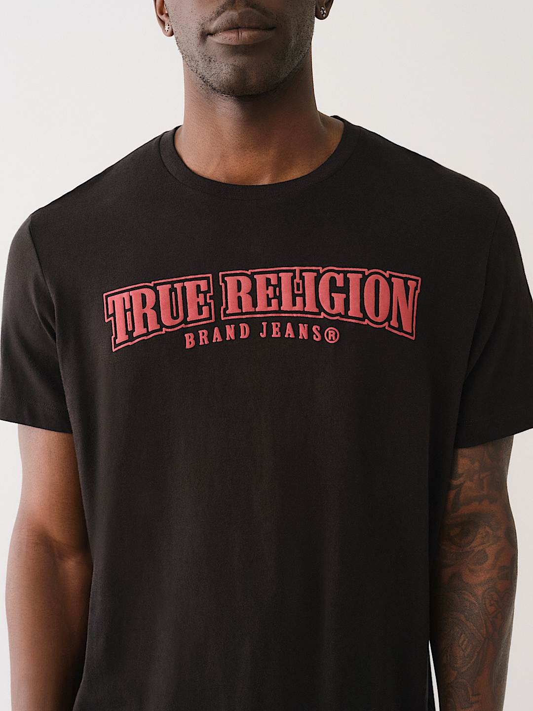 TRUE RELIGION PAINTED HORSESHOE RELAXED TEE