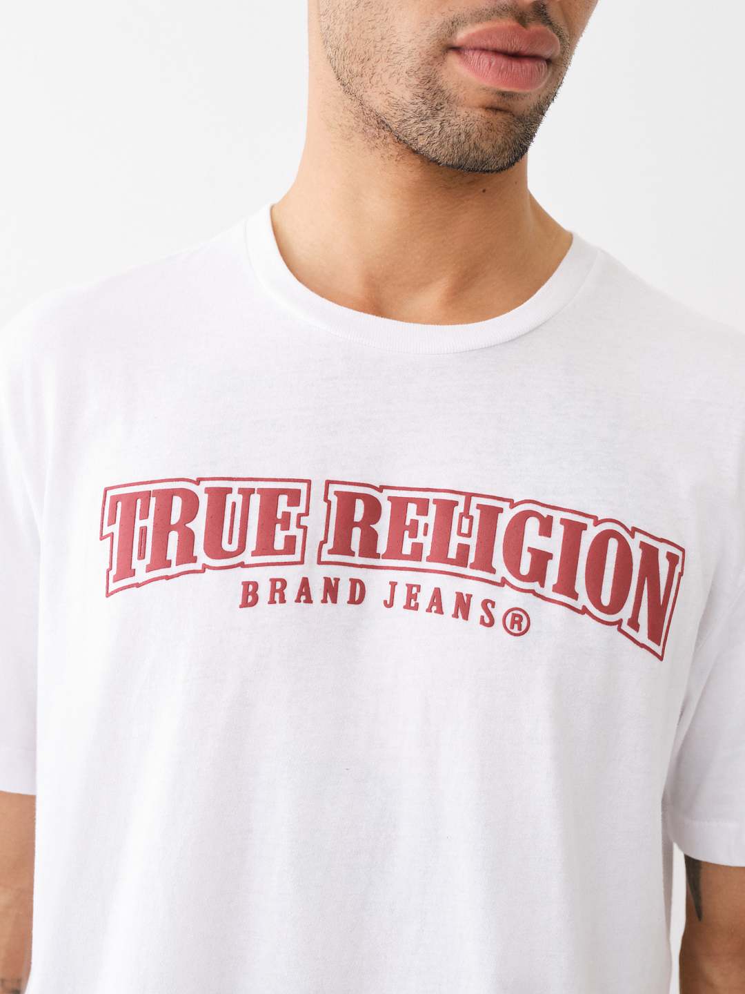 TRUE RELIGION PAINTED HORSESHOE RELAXED TEE
