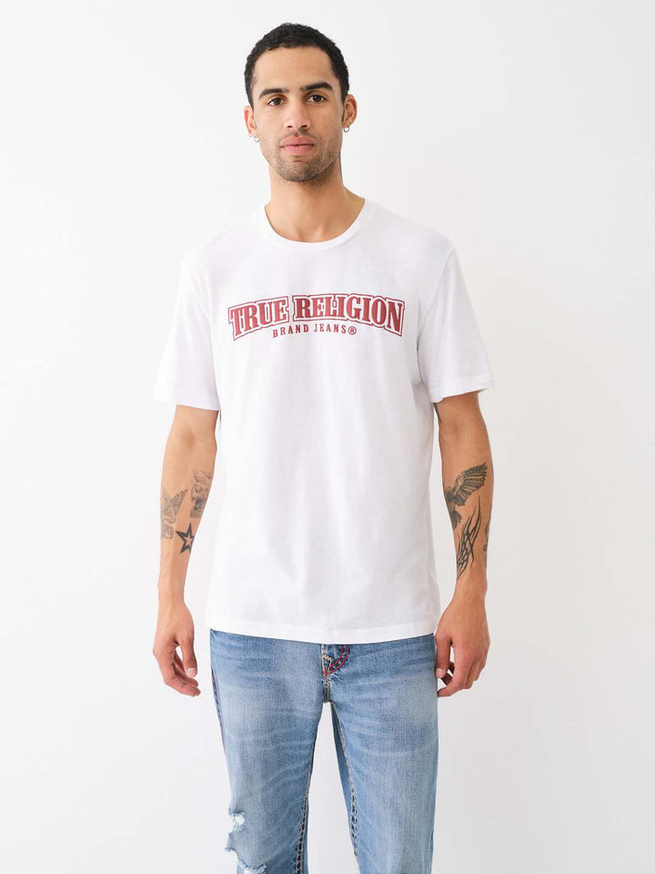 TRUE RELIGION PAINTED HORSESHOE RELAXED TEE