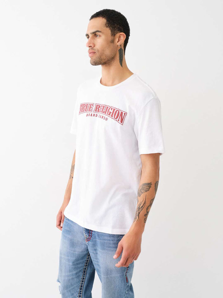 TRUE RELIGION PAINTED HORSESHOE RELAXED TEE