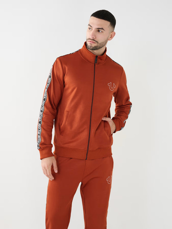 TRUE RELIGION TRUE LOGO TRIM TRACK JACKET