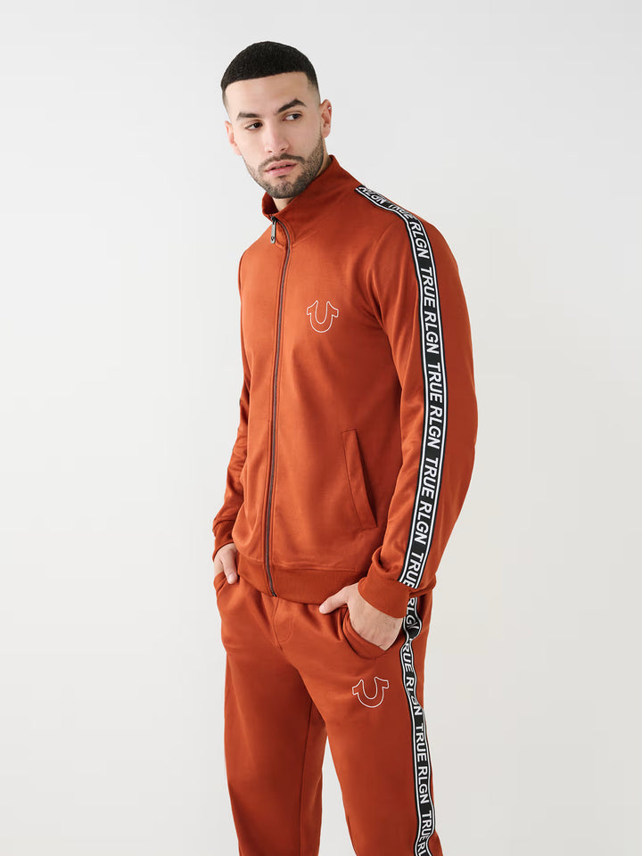 TRUE RELIGION TRUE LOGO TRIM TRACK JACKET