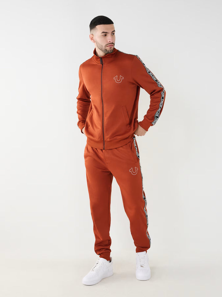 TRUE RELIGION TRUE LOGO TRIM TRACK JACKET