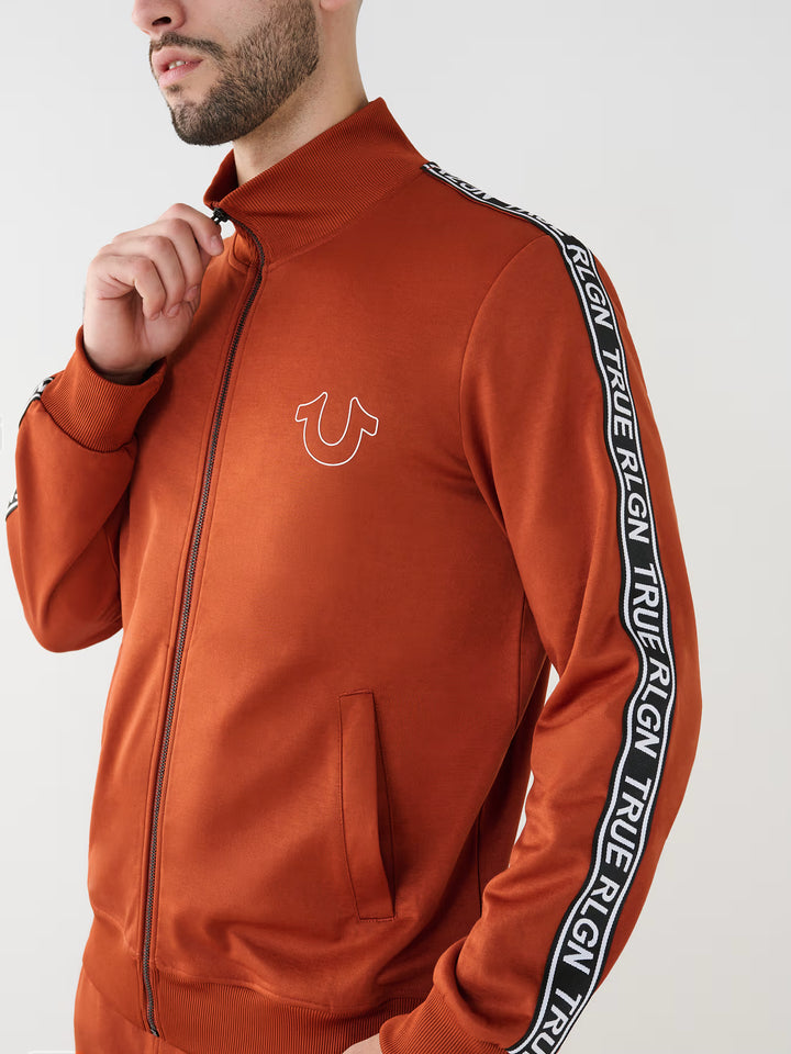 TRUE RELIGION TRUE LOGO TRIM TRACK JACKET