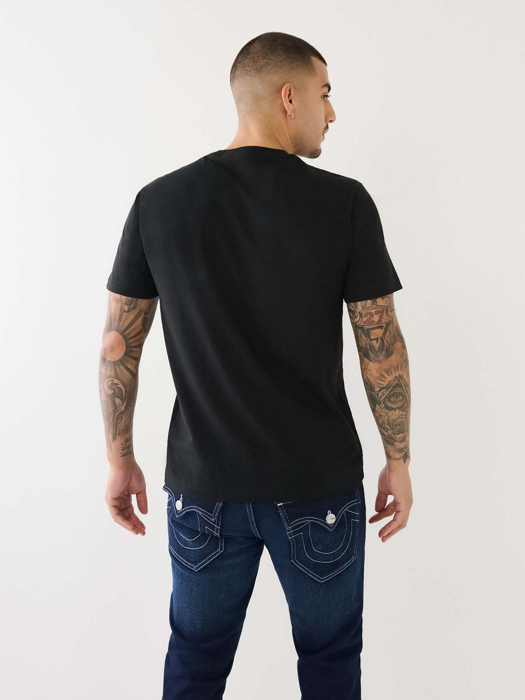 TRUE RELIGION PILE ARCH TRUE RELIGION LOGO TEE