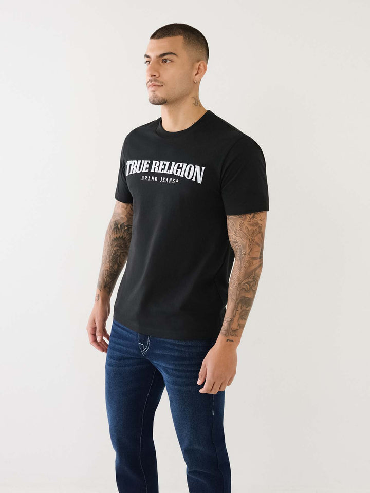TRUE RELIGION PILE ARCH TRUE RELIGION LOGO TEE