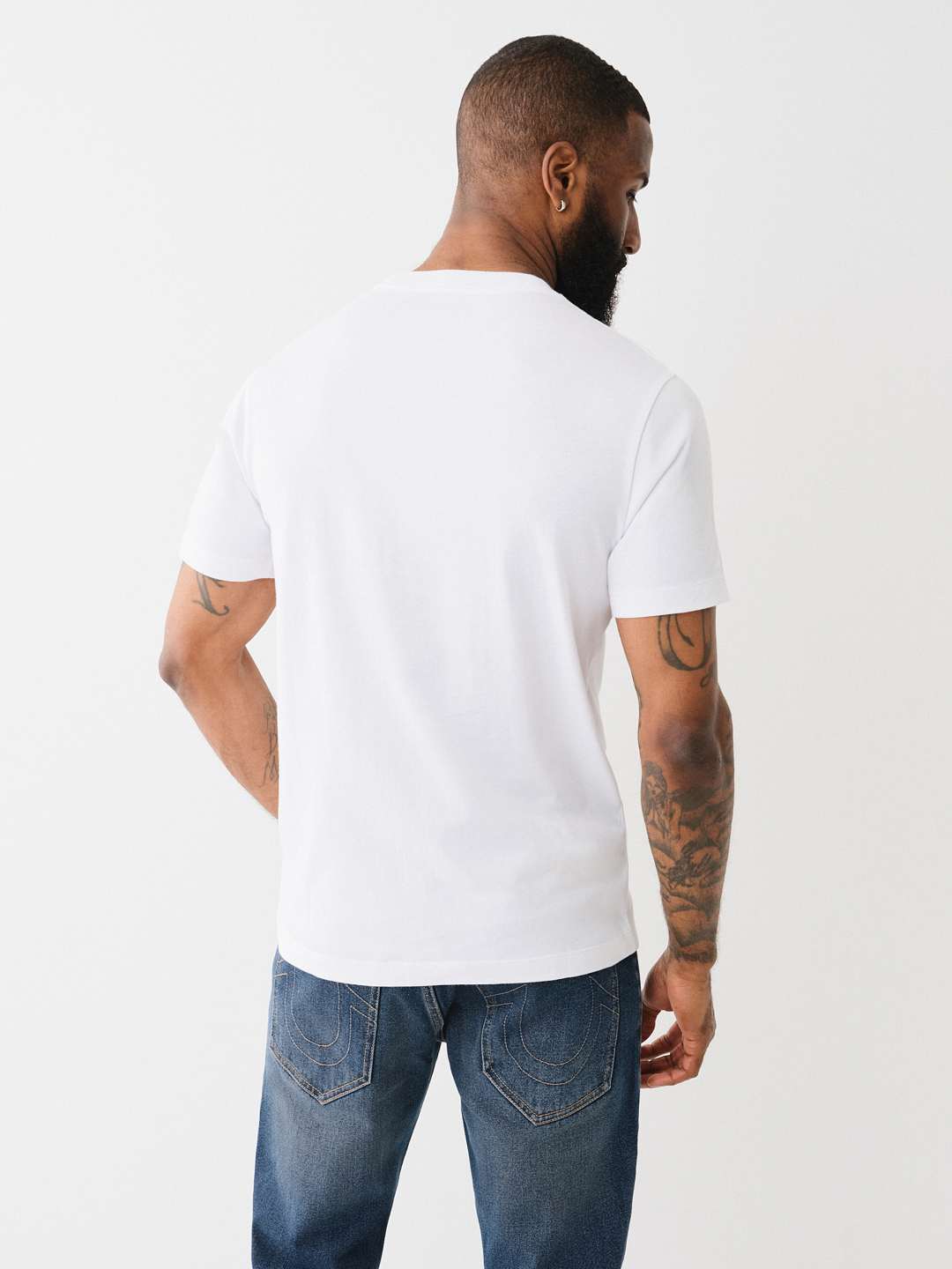 TRUE RELIGION PILE ARCH TRUE RELIGION LOGO TEE