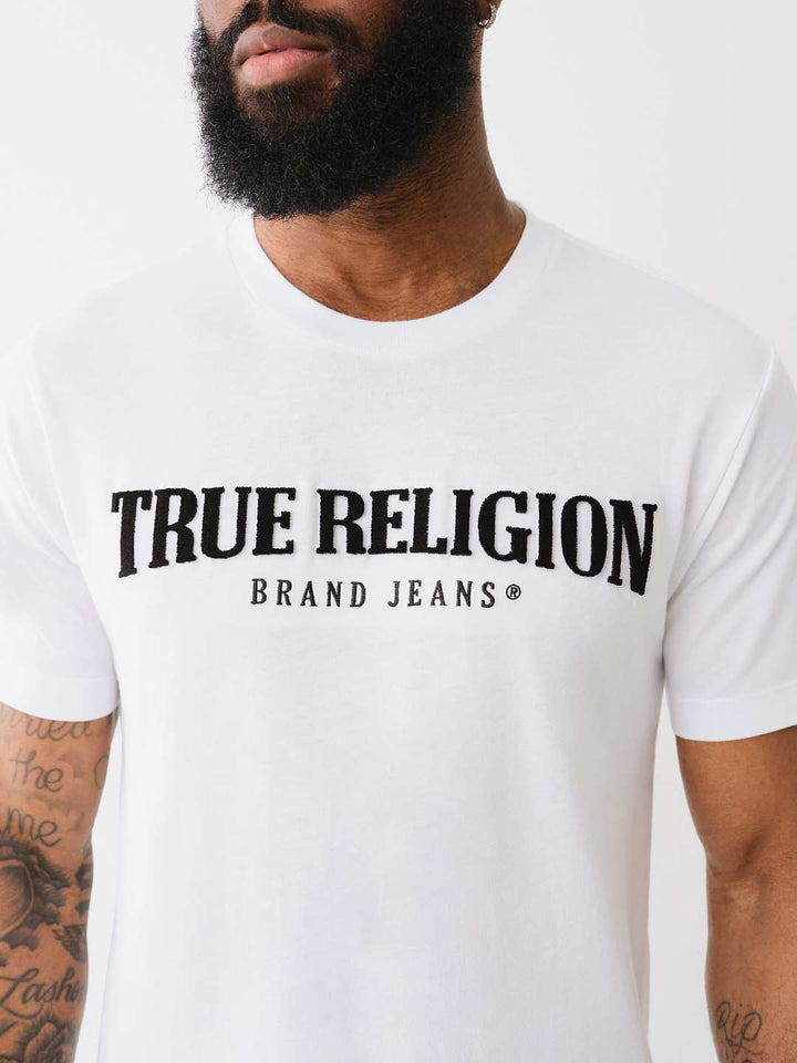 TRUE RELIGION PILE ARCH TRUE RELIGION LOGO TEE