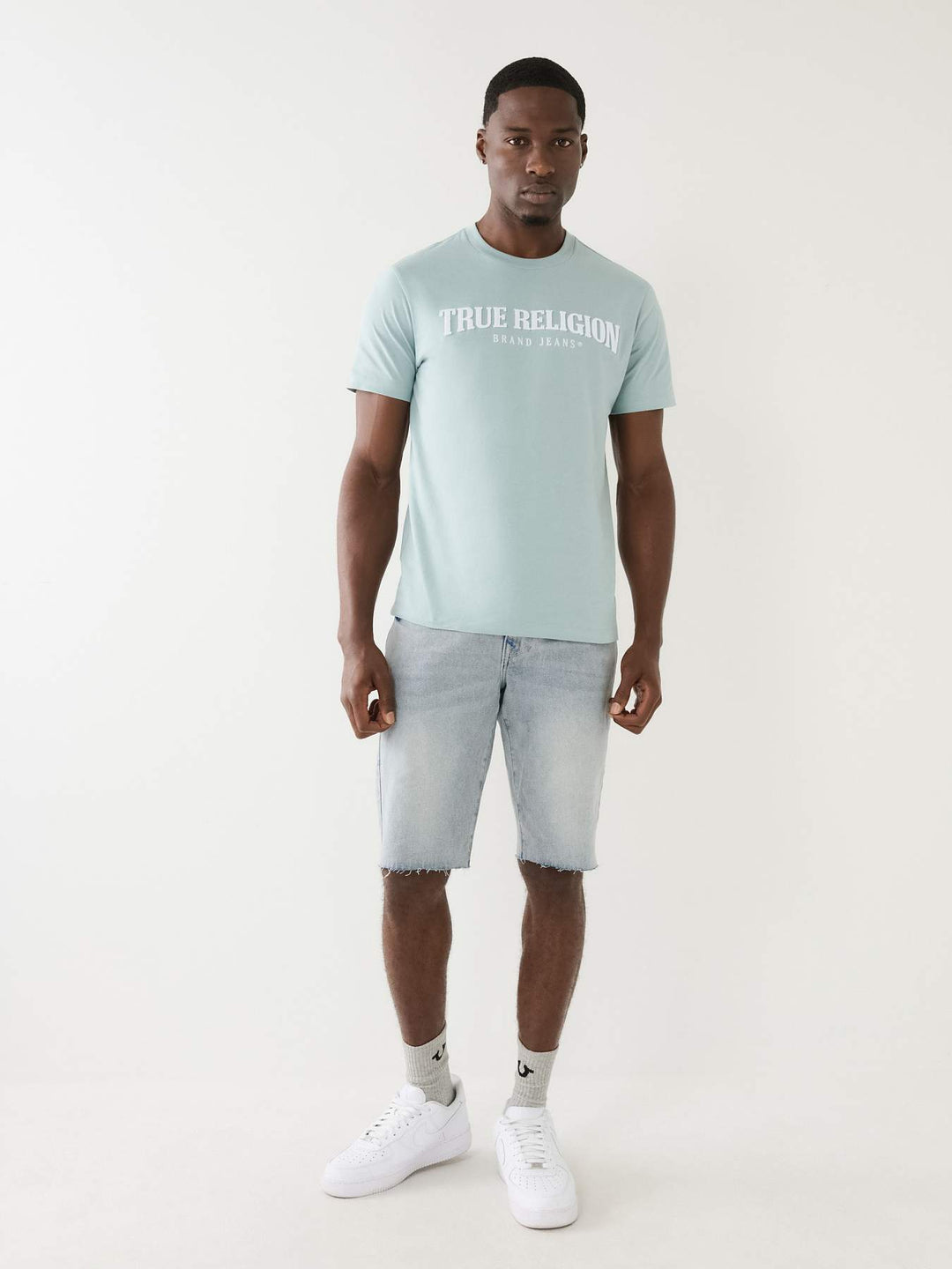 TRUE RELIGION PILE ARCH TRUE RELIGION LOGO TEE