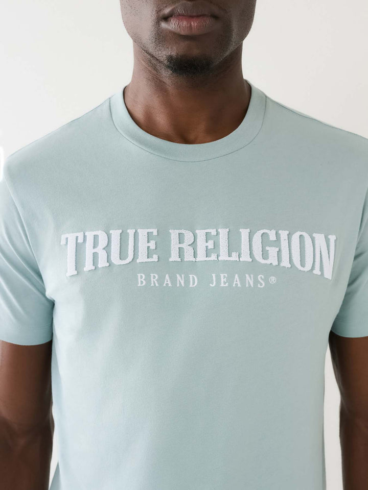 TRUE RELIGION PILE ARCH TRUE RELIGION LOGO TEE