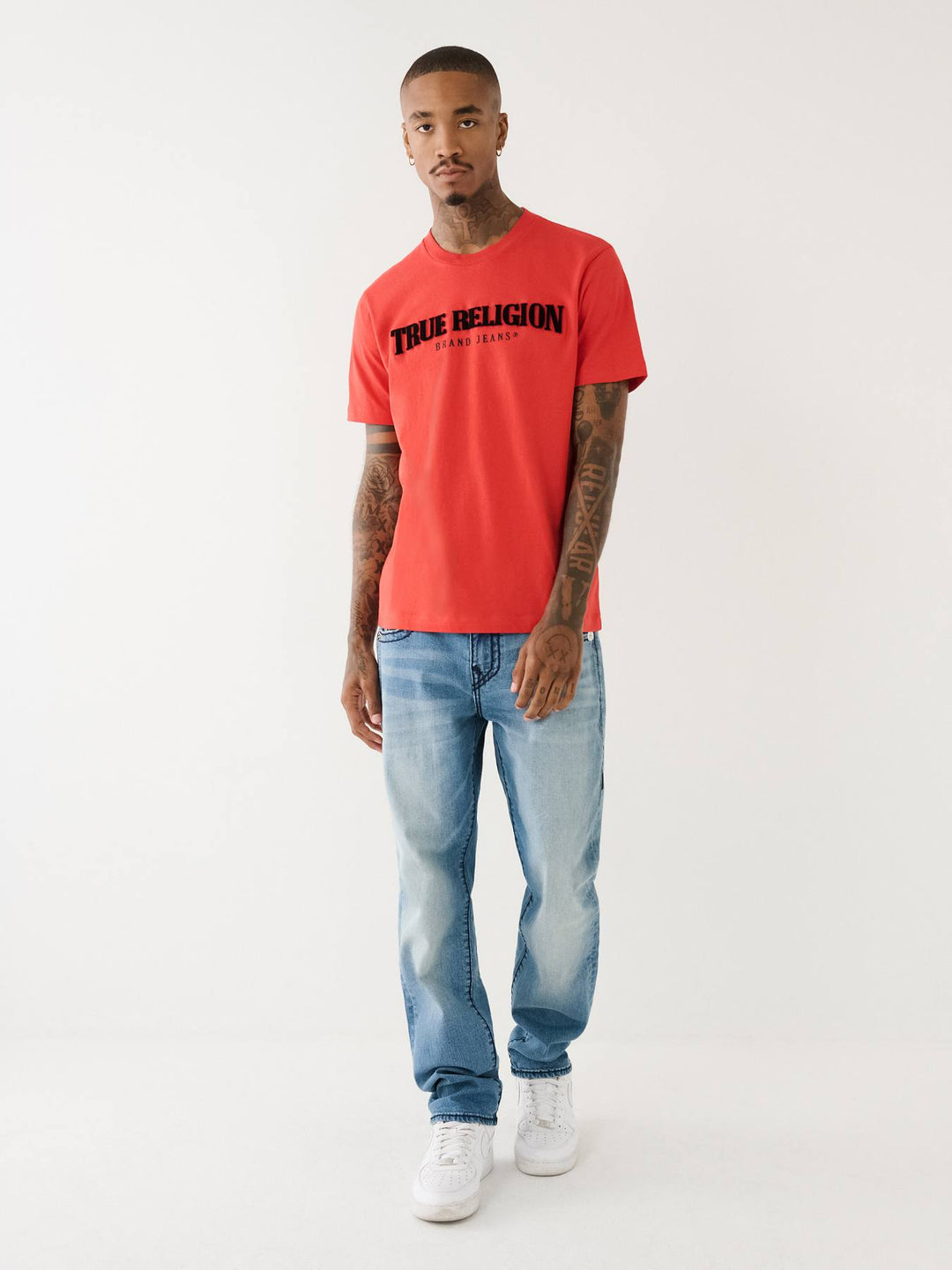 TRUE RELIGION PILE ARCH TRUE RELIGION LOGO TEE