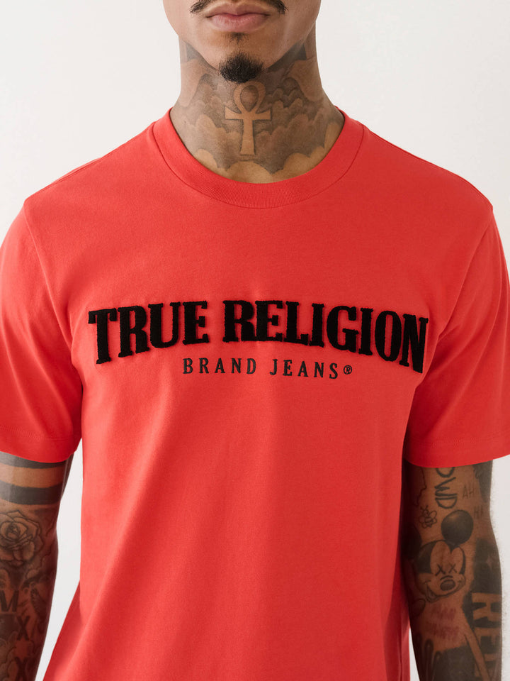 TRUE RELIGION PILE ARCH TRUE RELIGION LOGO TEE