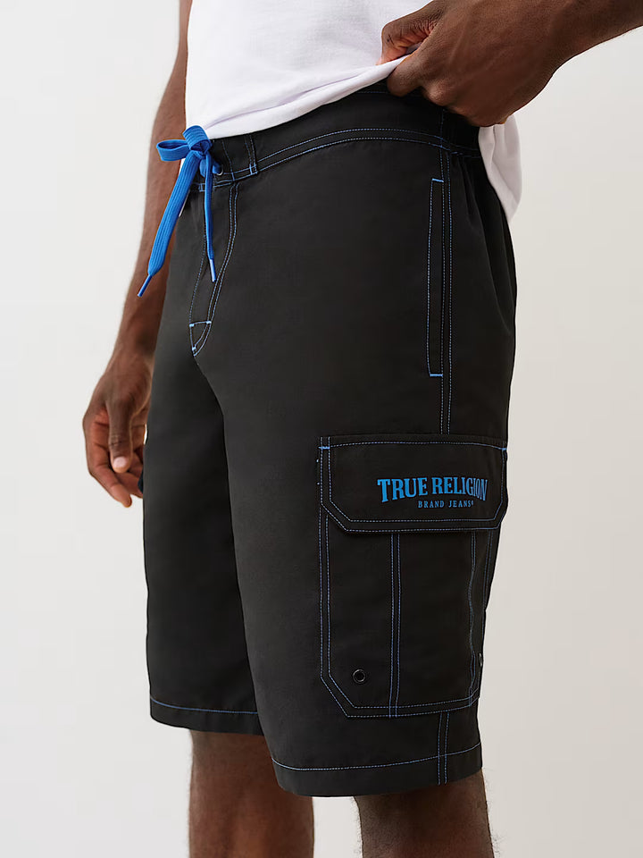 TRUE RELIGION CARGO BOARD SHORTS