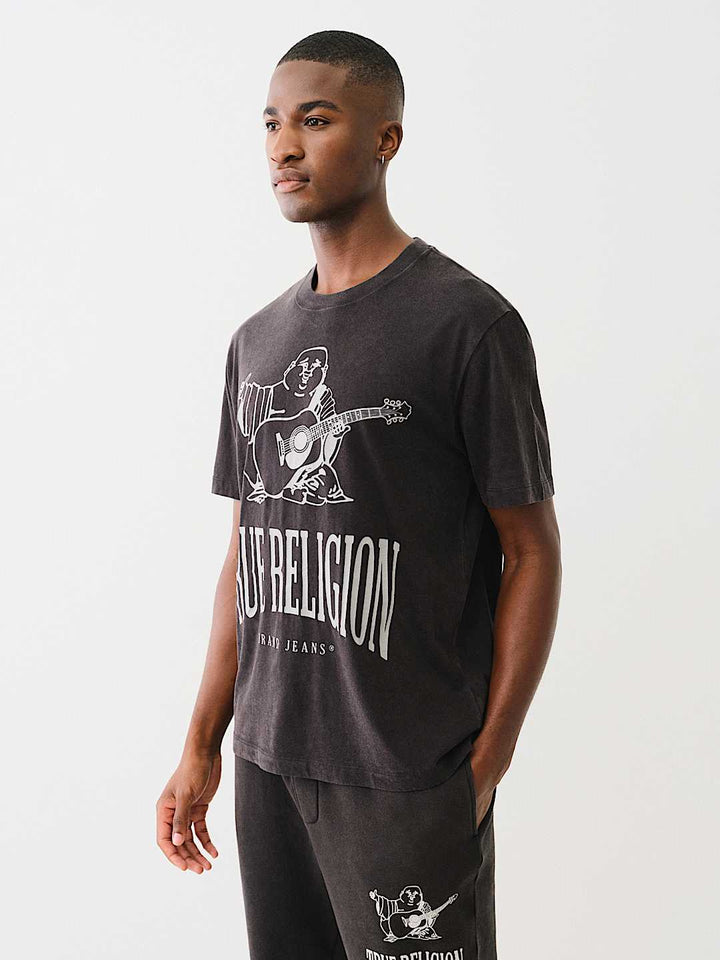 TRUE RELIGION VINTAGE CRACKLE BUDDHA TEE