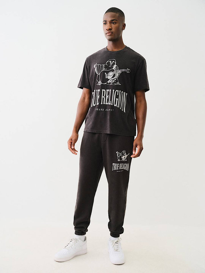 TRUE RELIGION VINTAGE CRACKLE BUDDHA TEE