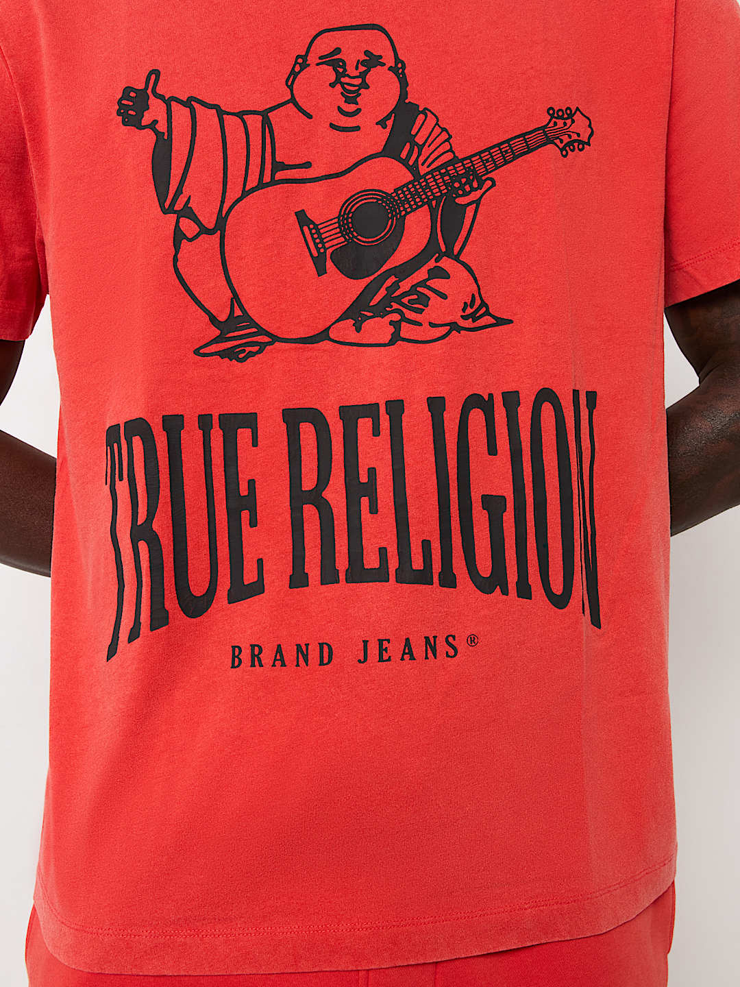TRUE RELIGION VINTAGE CRACKLE BUDDHA TEE
