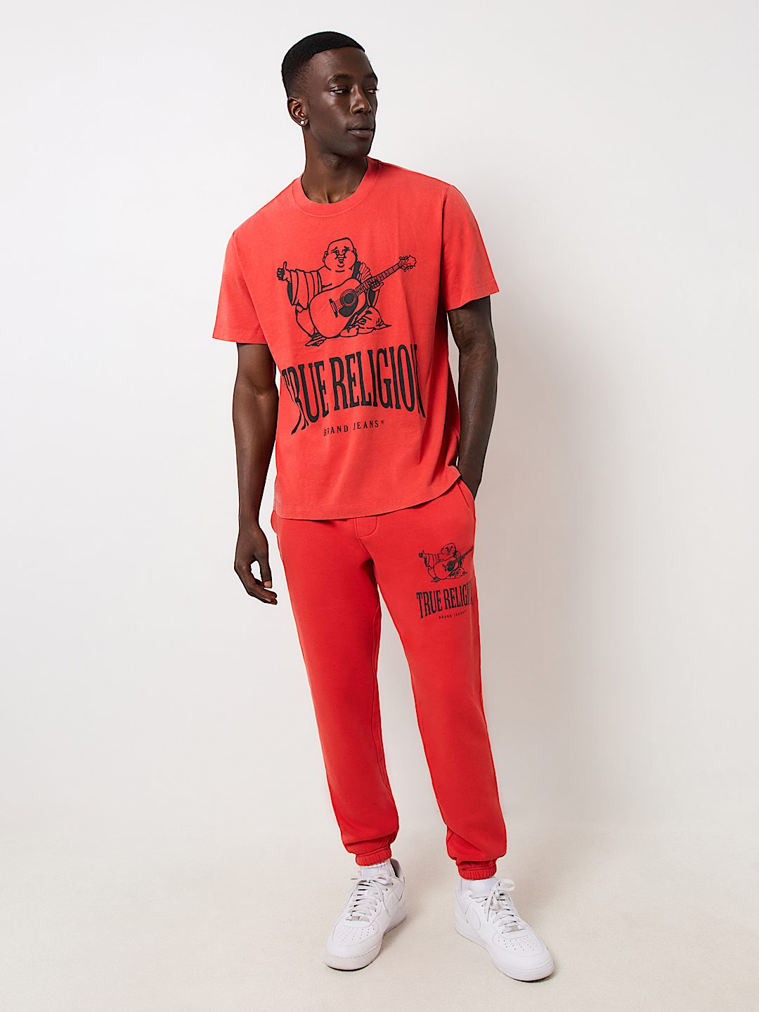 TRUE RELIGION VINTAGE CRACKLE BUDDHA TEE
