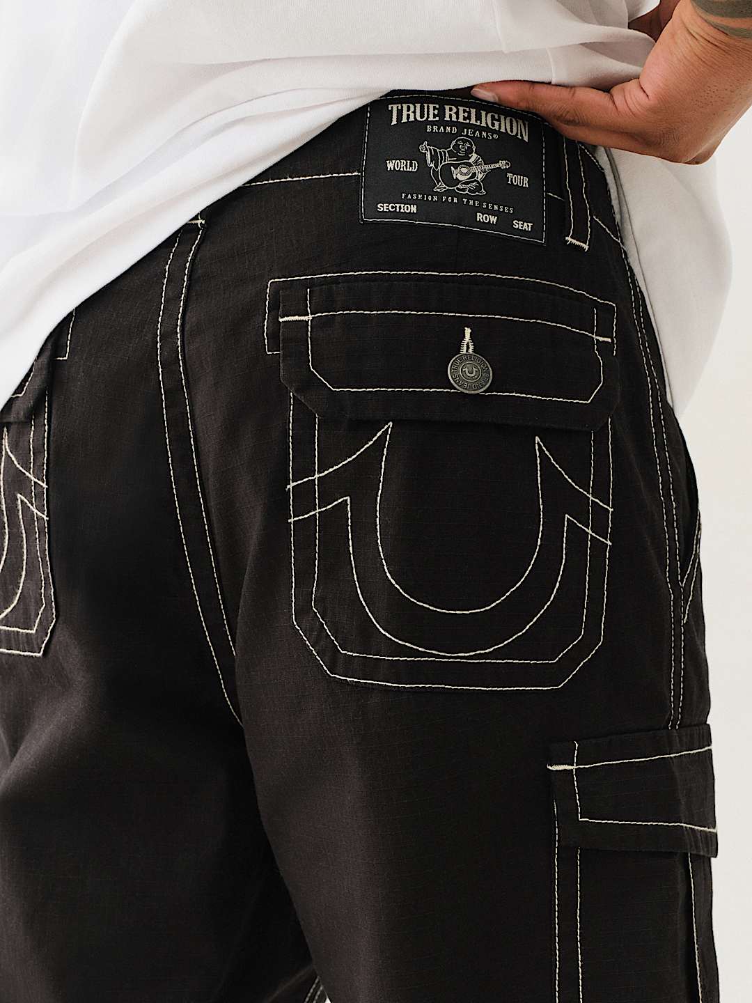 TRUE RELIGION RIPSTOP CARGO SHORT