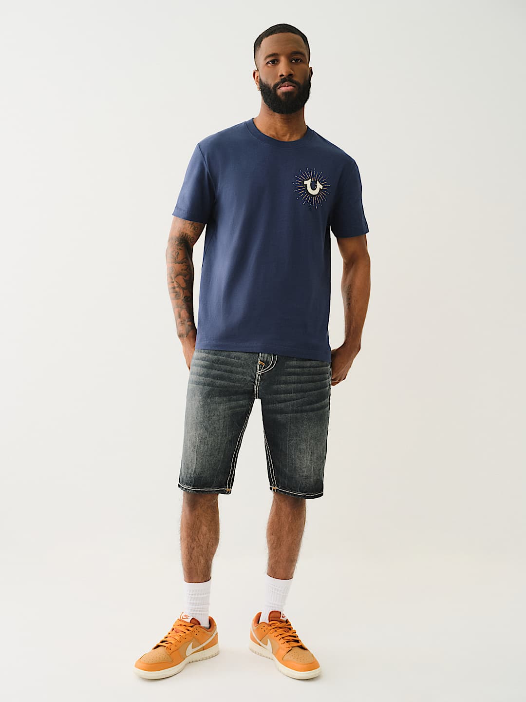 TRUE RELIGION ROCCO SUPER T FLAP SHORT