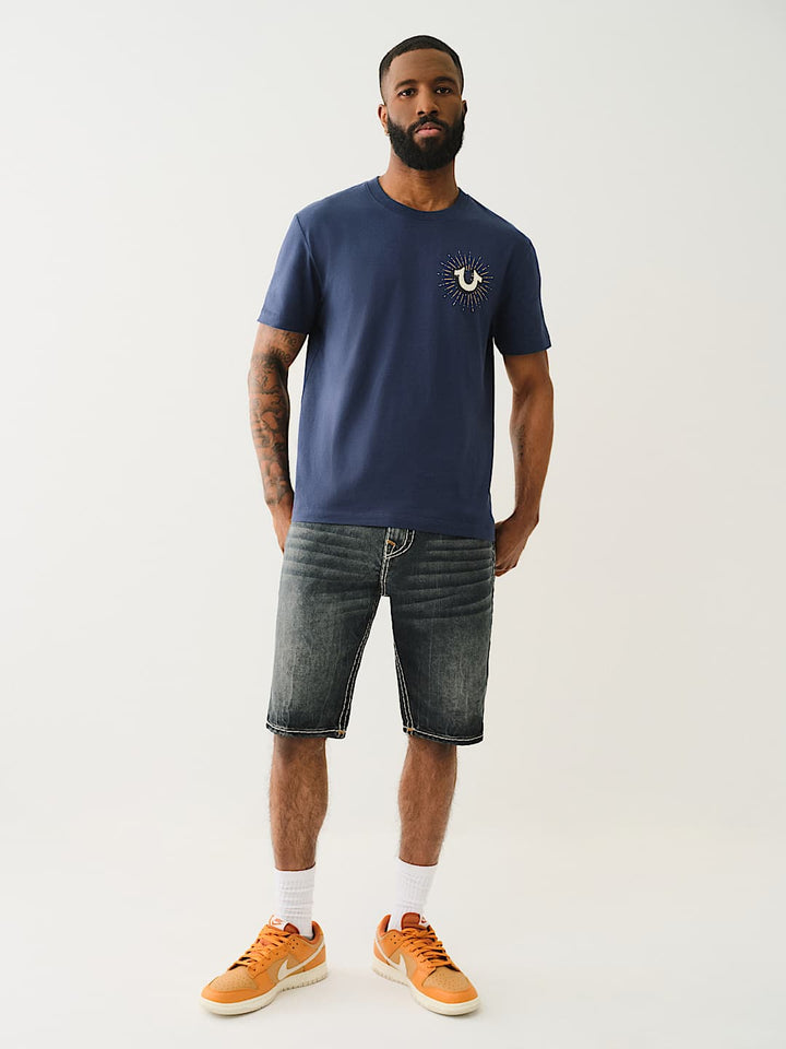TRUE RELIGION ROCCO SUPER T FLAP SHORT