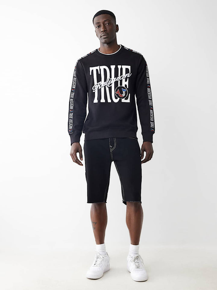 TRUE RELIGION RICKY FRAYED DENIM SHORT