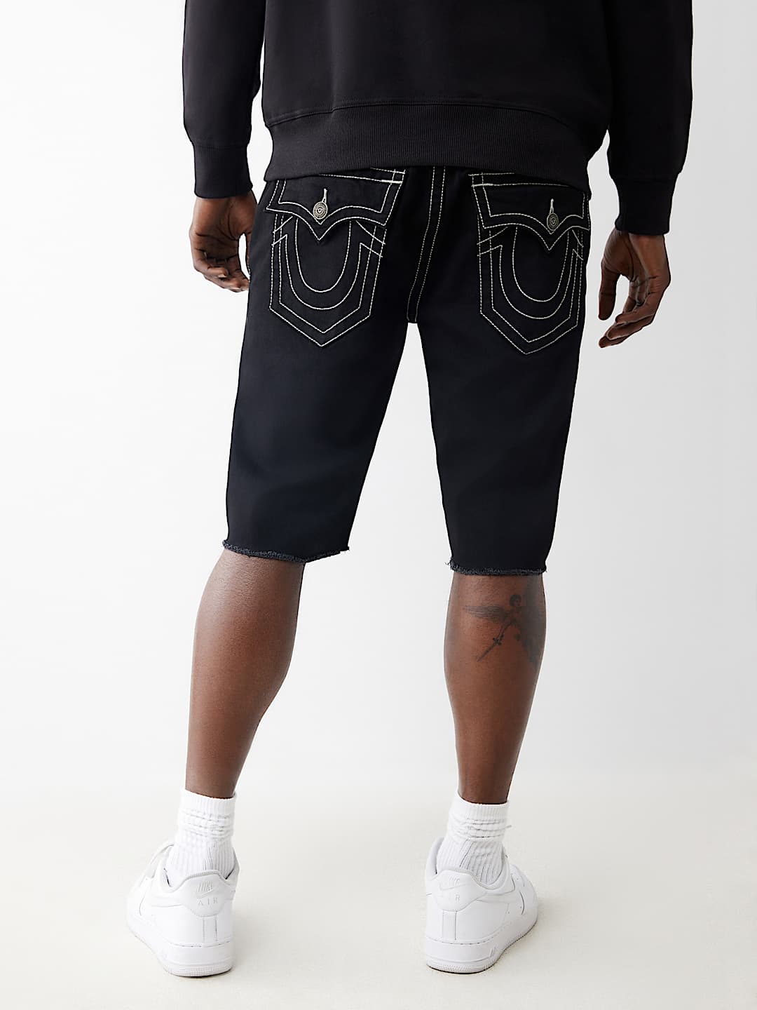 TRUE RELIGION RICKY FRAYED DENIM SHORT