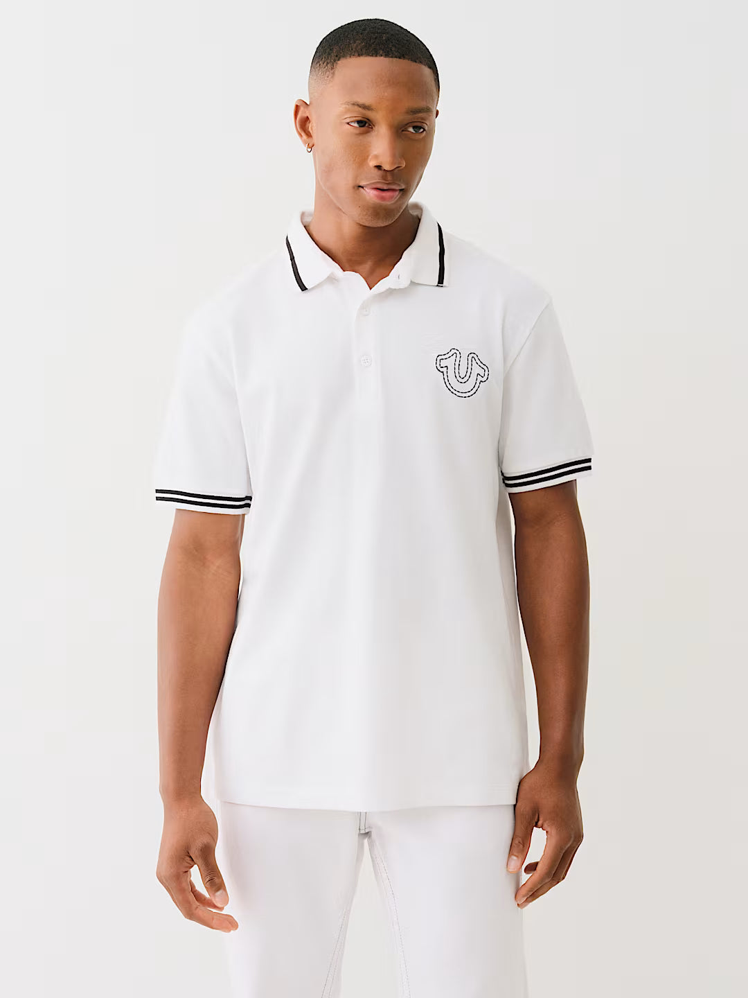 TRUE RELIGION BIG T HORSESHOE POLO SHIRT