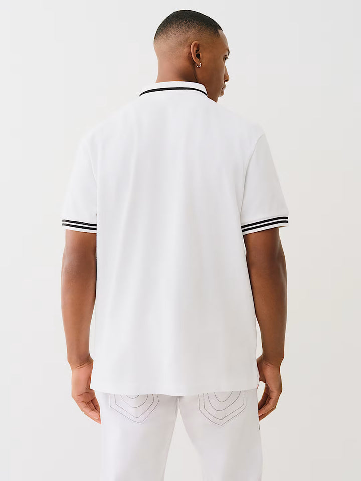 TRUE RELIGION BIG T HORSESHOE POLO SHIRT
