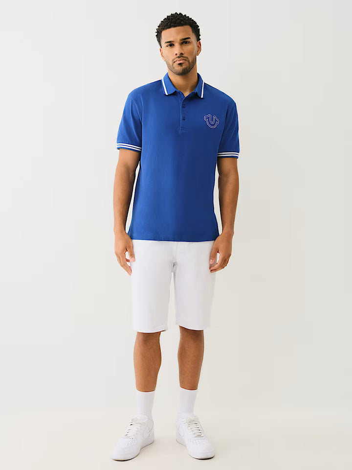 TRUE RELIGION BIG T HORSESHOE POLO SHIRT