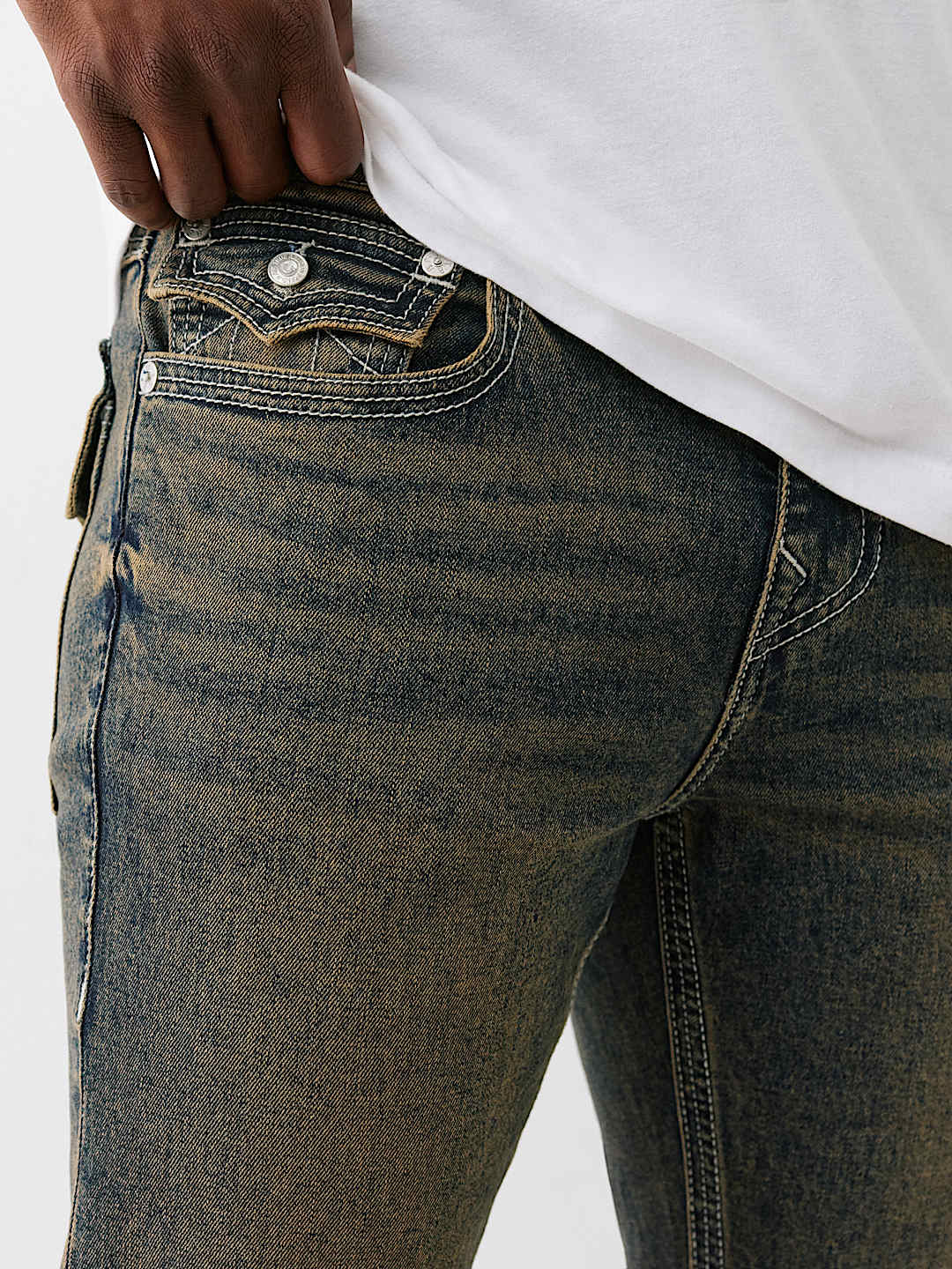 True Religion NEW ARRIVALS RICKY TRIPLE SINGLE NEEDLE STRAIGHT”