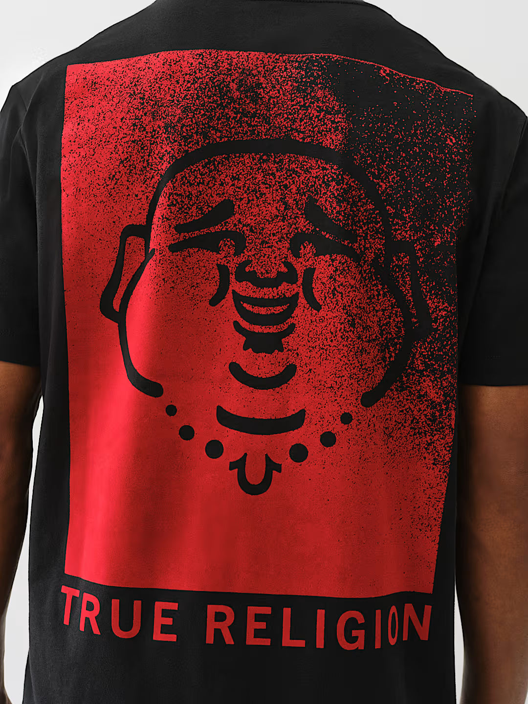 TRUE RELIGION FLOCKED BUDDHA TEE