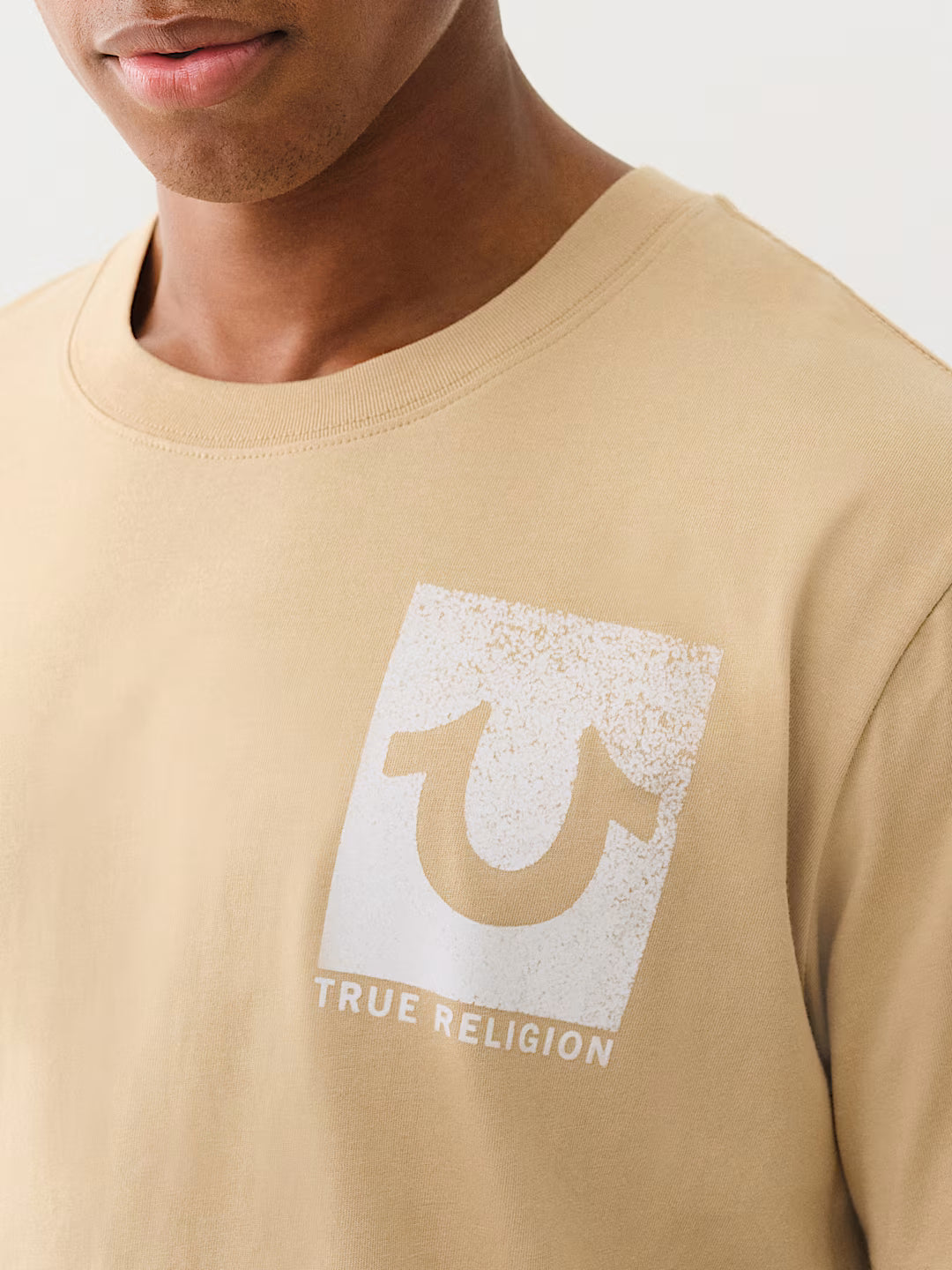 TRUE RELIGION FLOCKED BUDDHA TEE