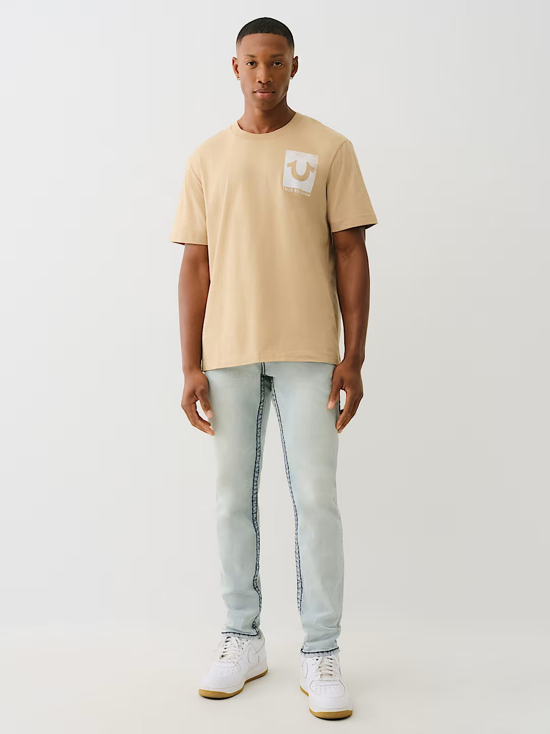 TRUE RELIGION FLOCKED BUDDHA TEE
