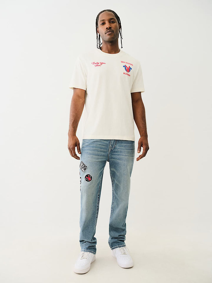 TRUE RELIGION X PLAYBOY 'TAILS YOU WIN' TEE