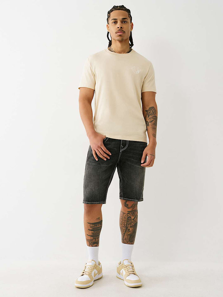 TRUE RELIGION RICKY BIG T HERITAGE HORSESHOE SHORT