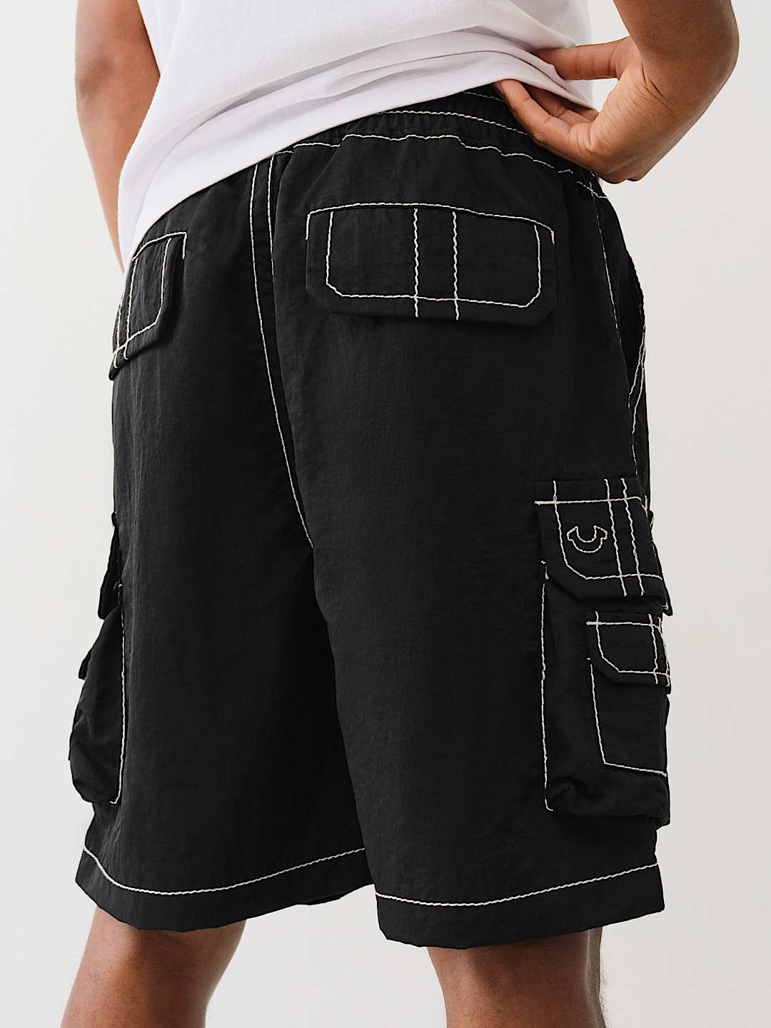 True Religion BIG T NYLON CARGO SHORT