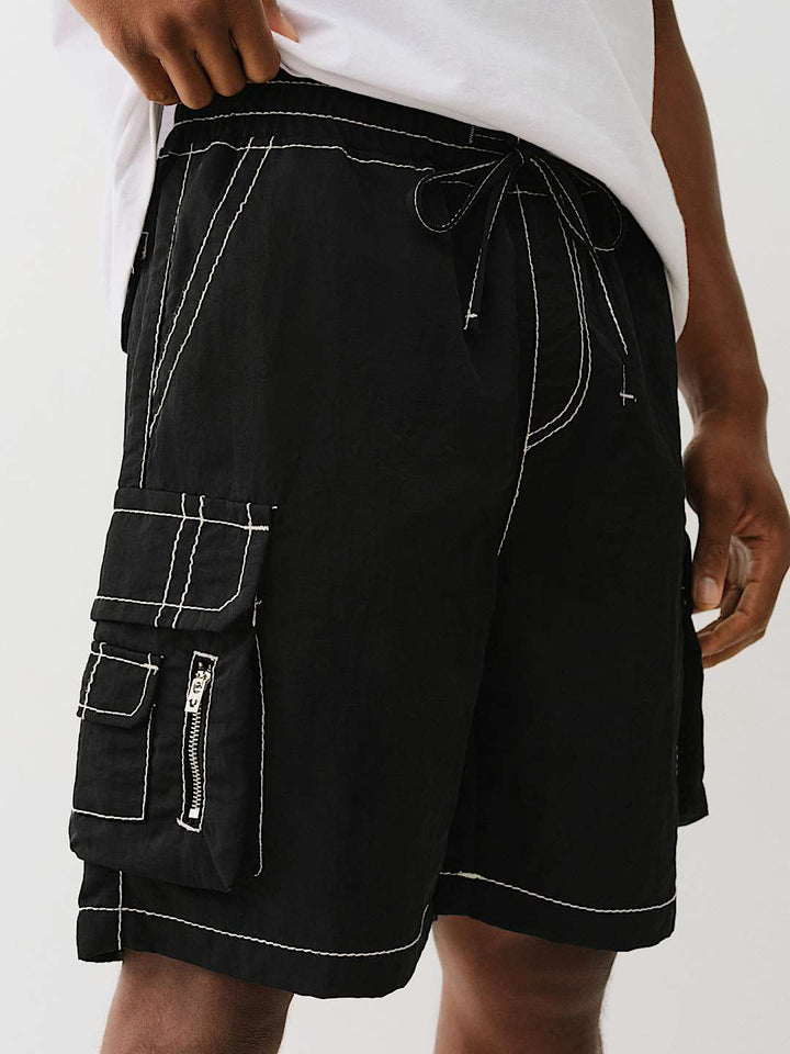 True Religion BIG T NYLON CARGO SHORT
