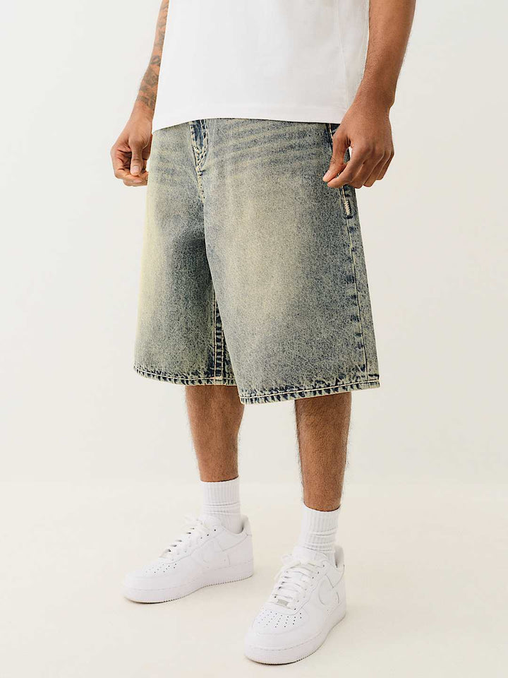 TRUE RELIGION MIKEY SUPER T BAGGY AF SHORT