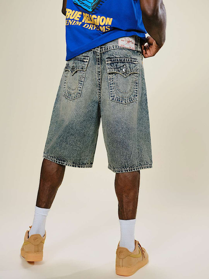 TRUE RELIGION MIKEY SUPER T BAGGY AF SHORT