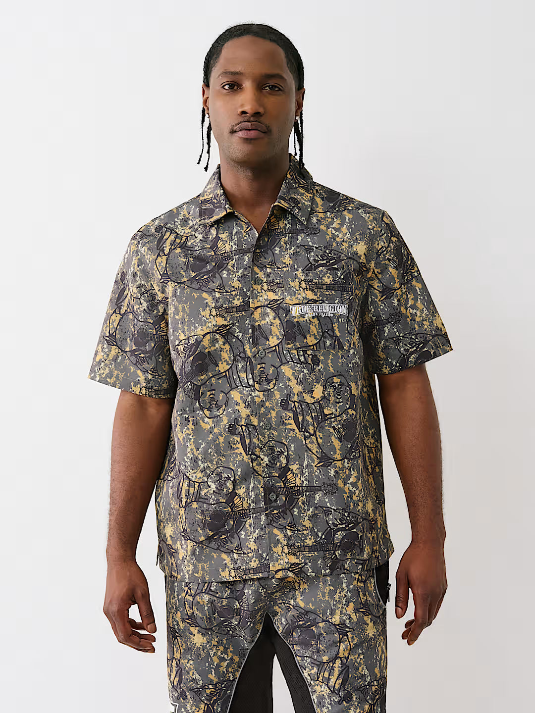 TRUE RELIGION BUDDHA CAMO SHIRT