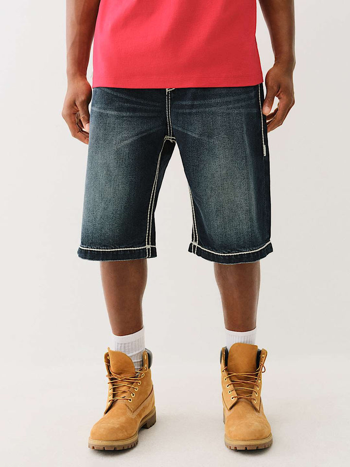 TRUE RELIGION VINNY ROPE STITCH ULTRA BAGGY SHORT