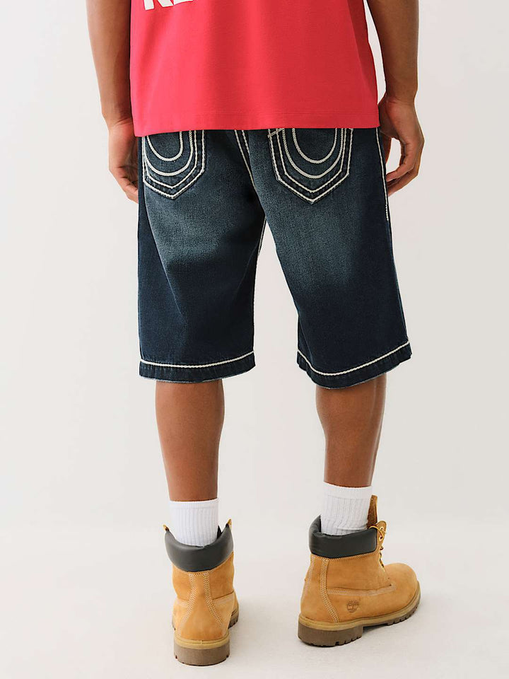 TRUE RELIGION VINNY ROPE STITCH ULTRA BAGGY SHORT