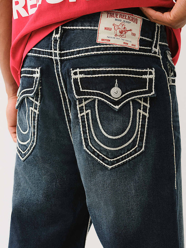TRUE RELIGION VINNY ROPE STITCH ULTRA BAGGY SHORT