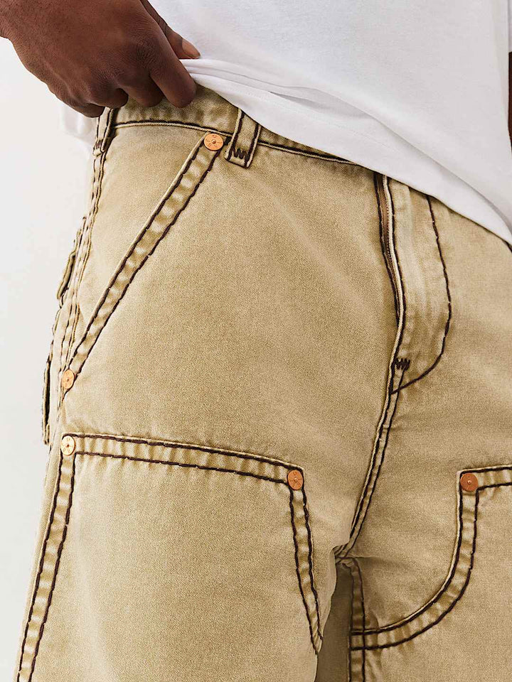 TRUE RELIGION MIKEY CARPENTER SUPER T CANVAS SHORT