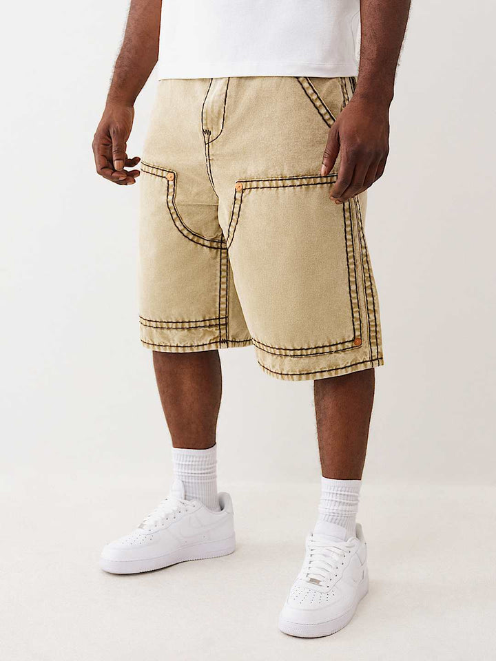 TRUE RELIGION MIKEY CARPENTER SUPER T CANVAS SHORT