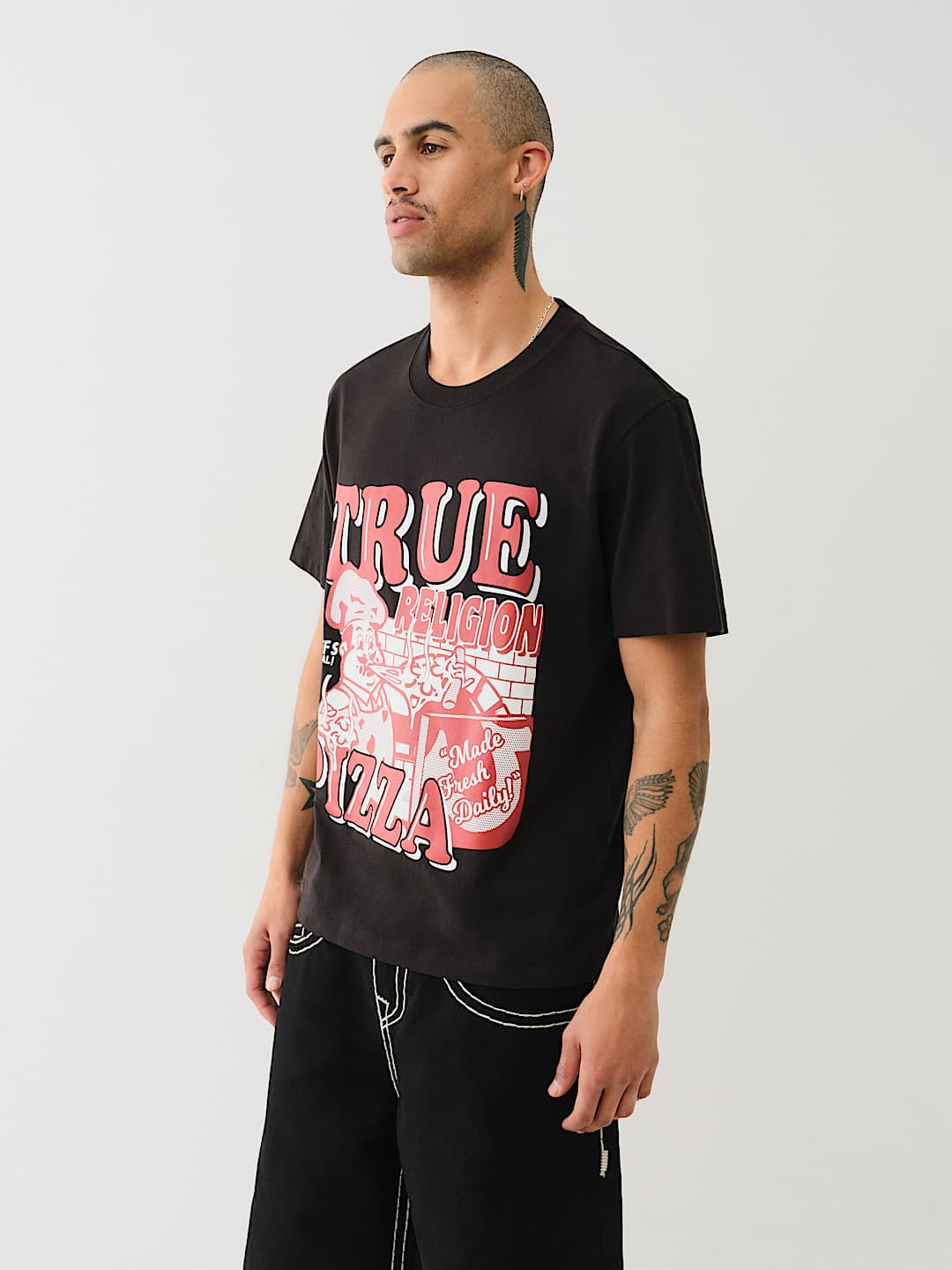 TRUE RELIGION TRUE RELIGION PIZZA TEE