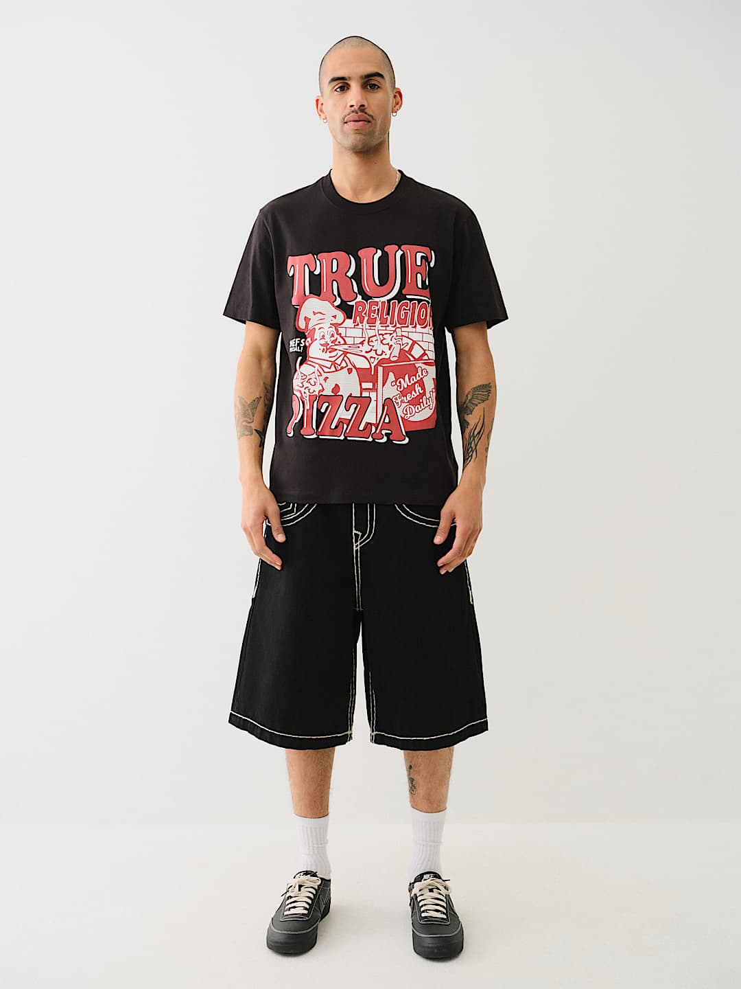 TRUE RELIGION TRUE RELIGION PIZZA TEE