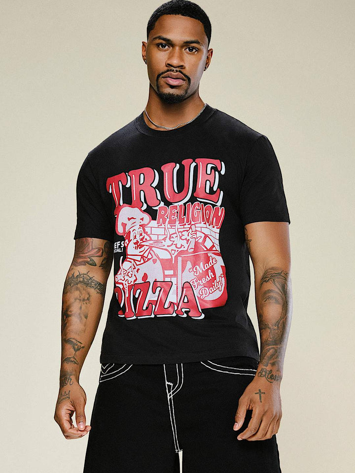 TRUE RELIGION TRUE RELIGION PIZZA TEE