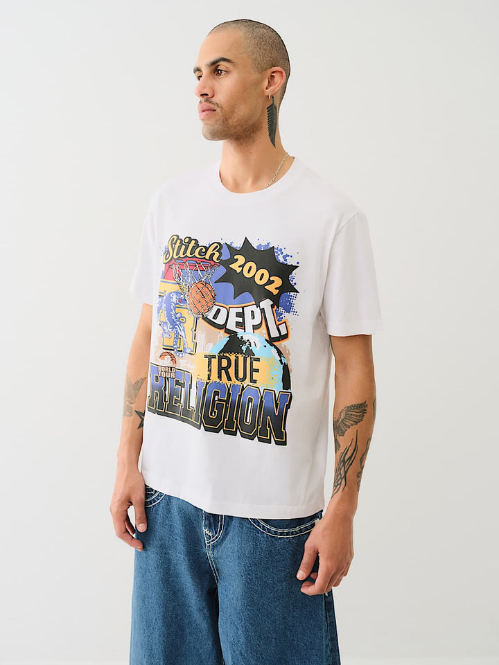 TRUE RELIGION STITCH DEPARTMENT TEE